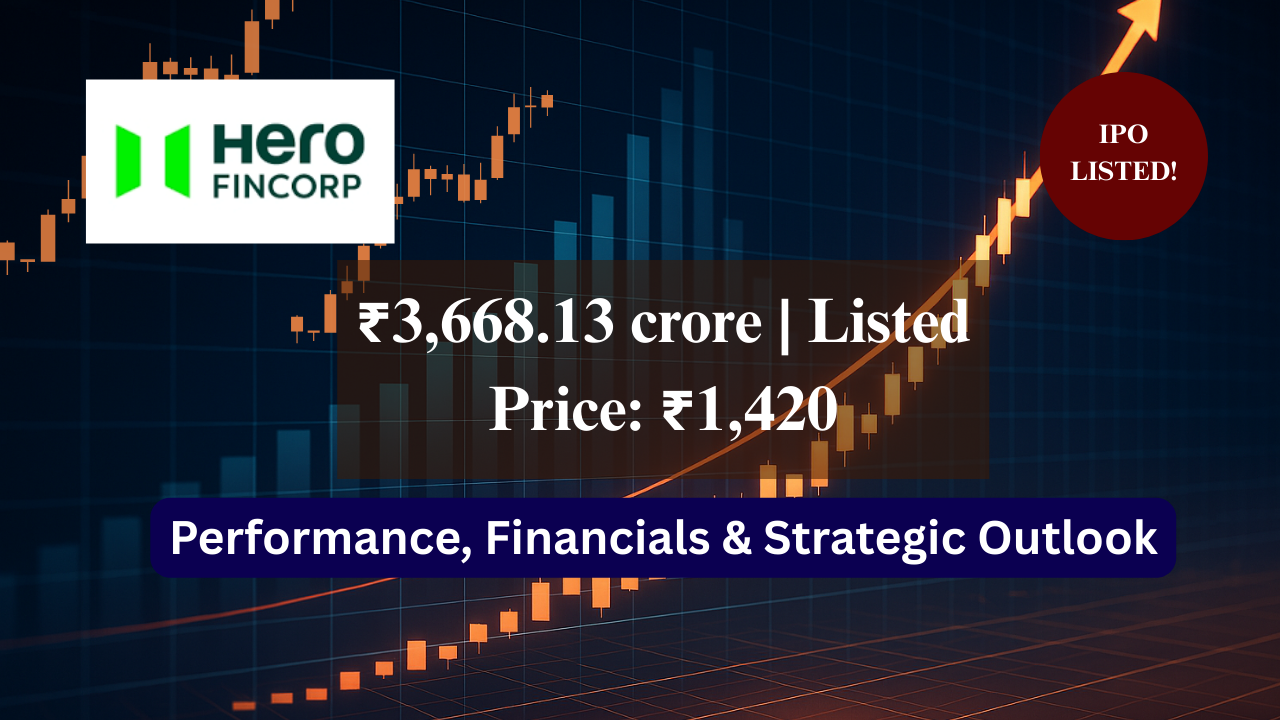 Hero FinCorp IPO: ₹3,668 Crore NBFC Offering Hits the Market – Performance, Financials &amp; Strategic Outlook