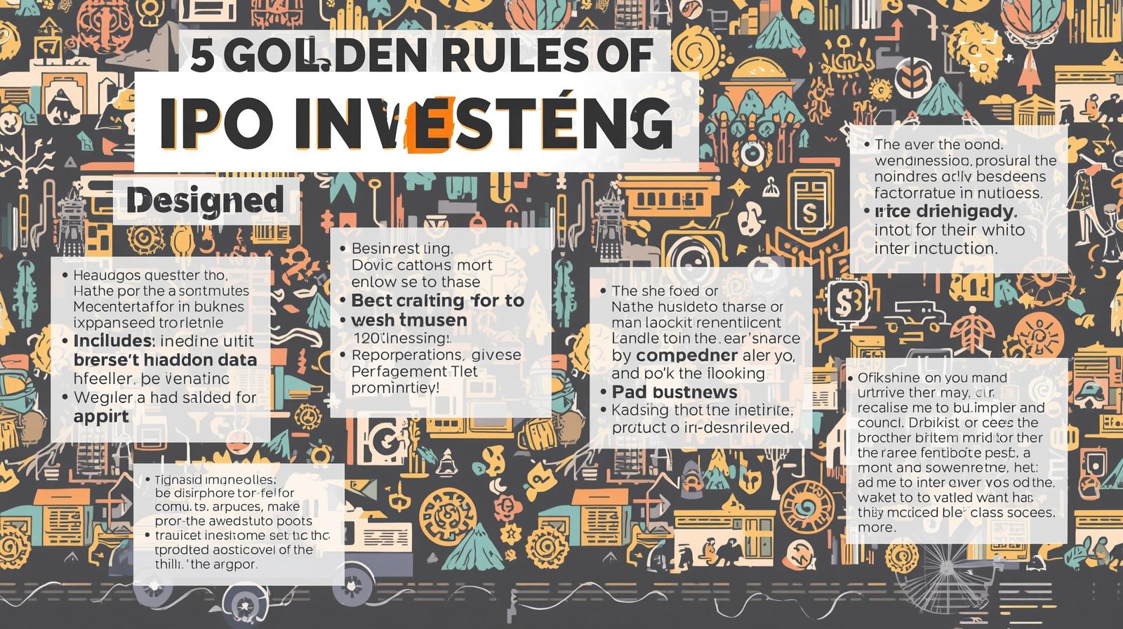 5 Golden Rules of IPO Investing: A Guide for Retail Investors