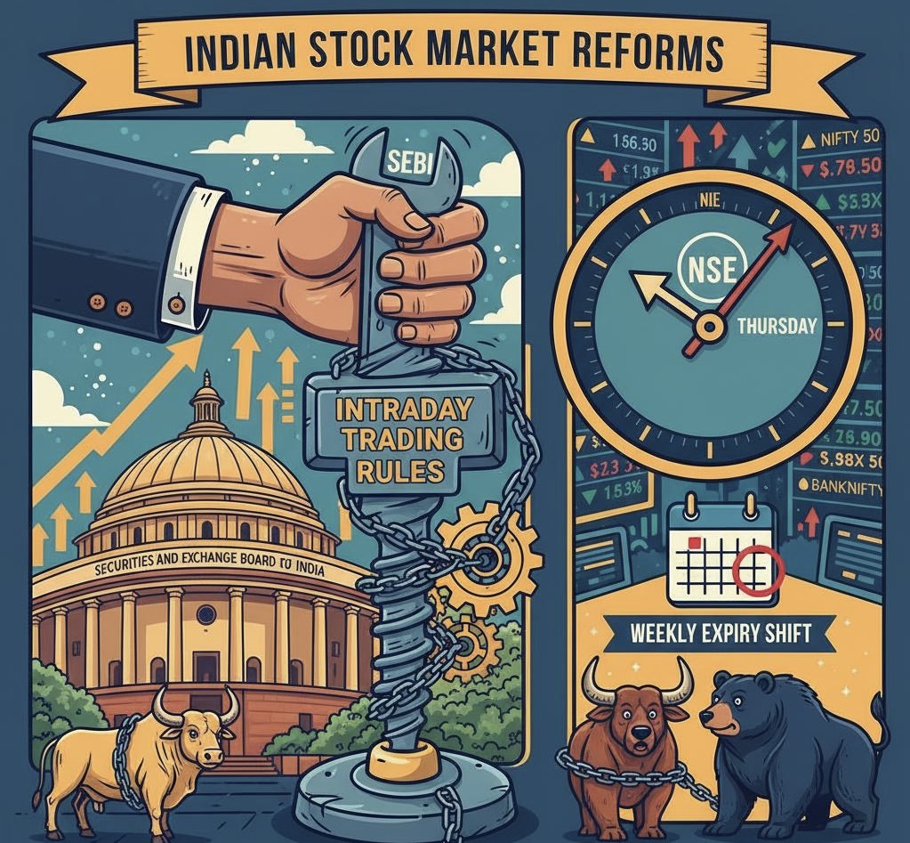 Regulatory Shake-Up in Indian Markets: SEBI Tightens Intraday Rules, NSE Shifts Weekly Expiry