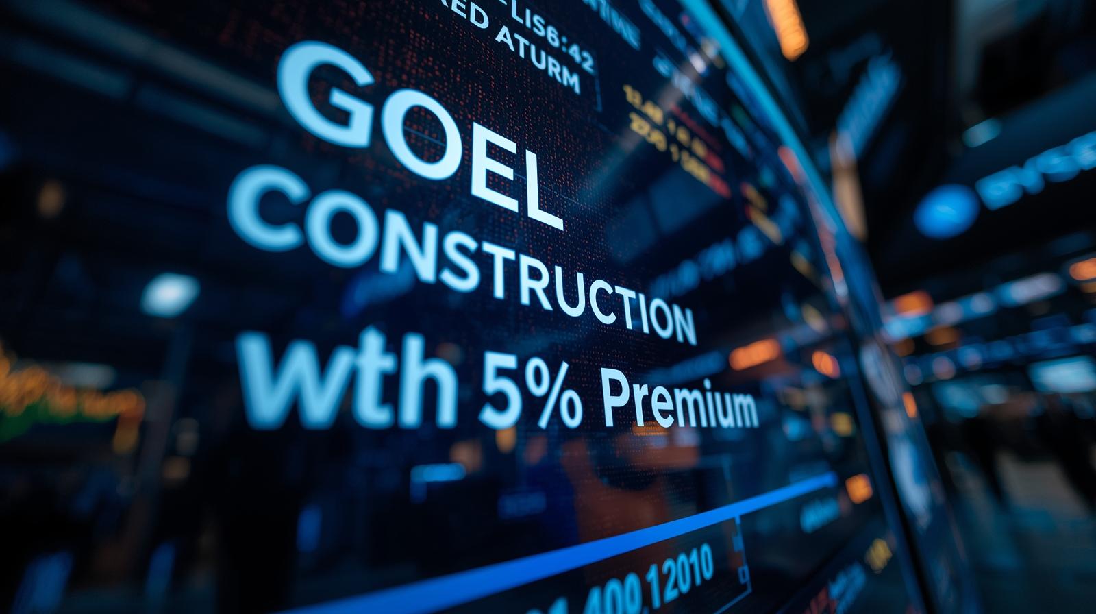 Goel Construction IPO: Shares List with 15% Premium on BSE SME Platform