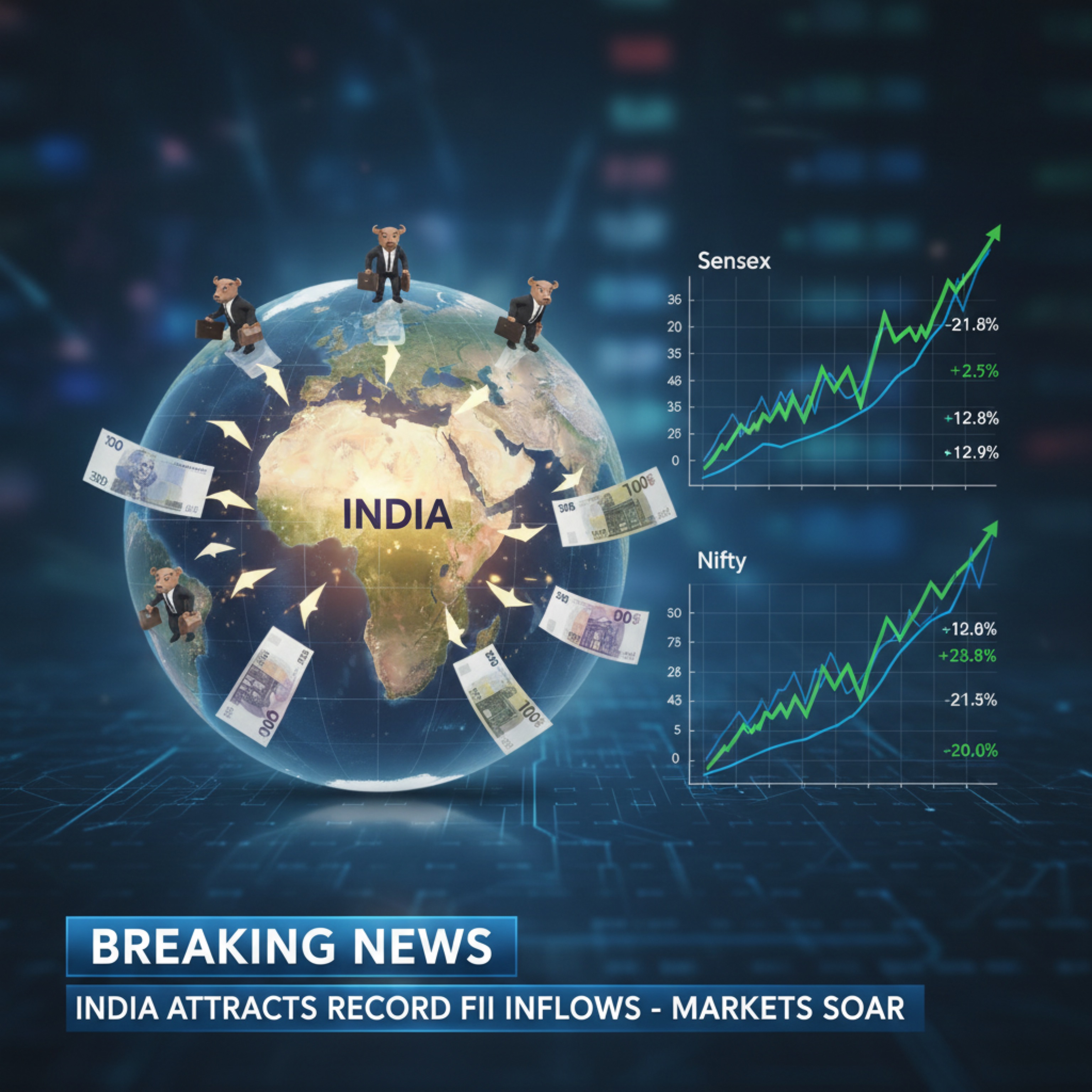 Foreign Portfolio Inflows 2025: Why FIIs Are Betting Big on India